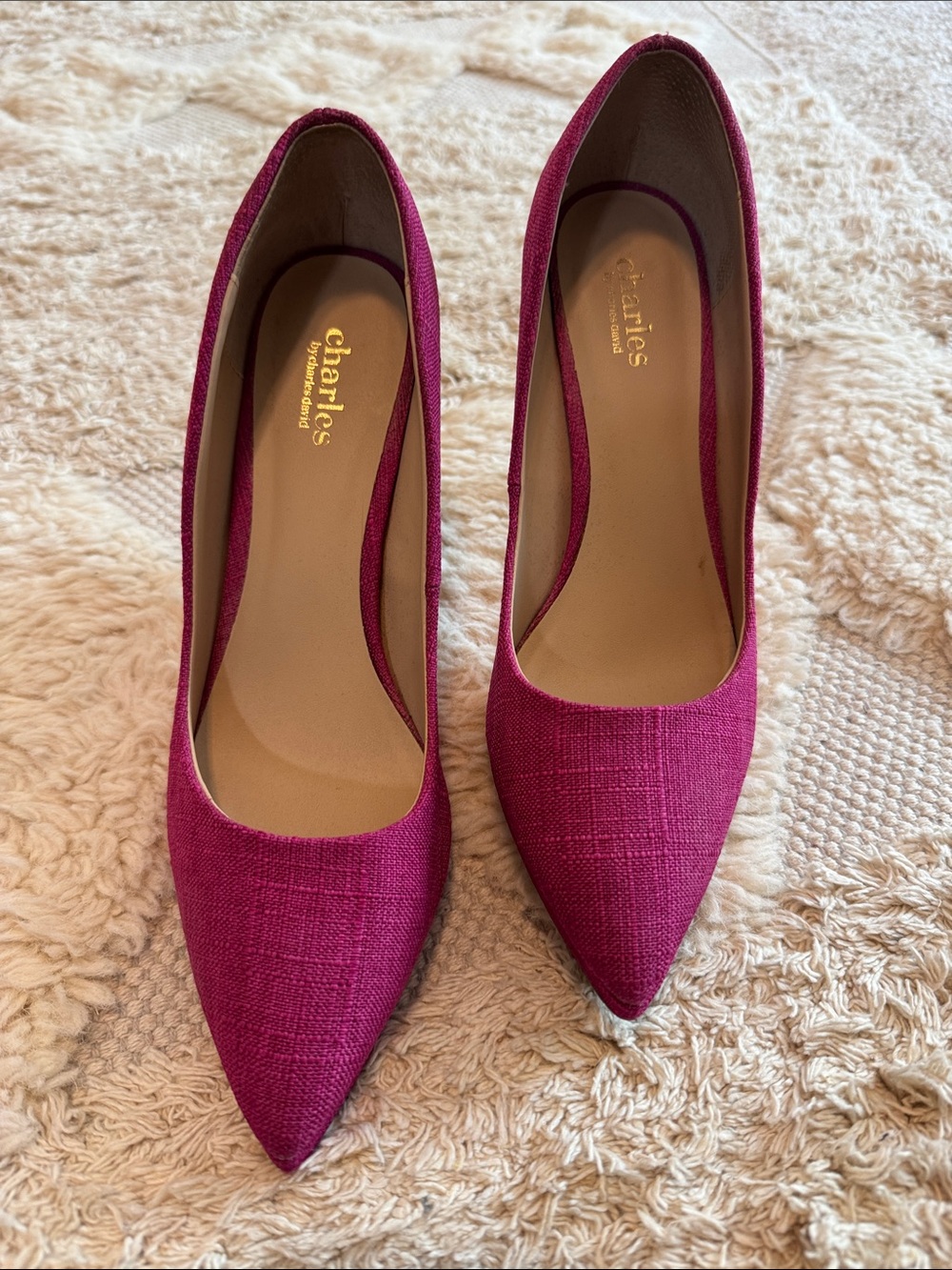 Charles By Charles David Fuchsia Pointed-Toe Pumps